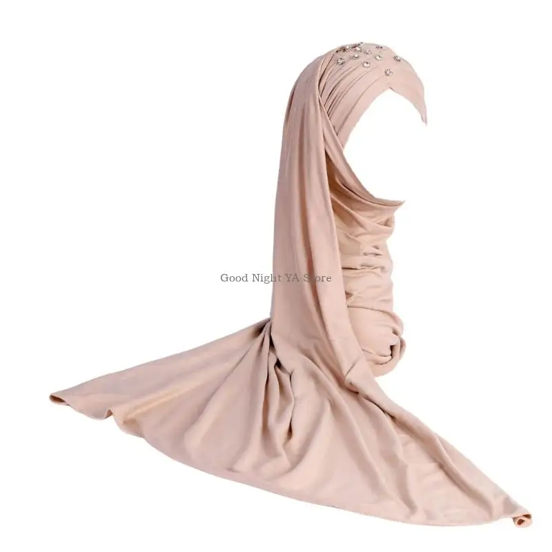 

Women's Headwear Rhinestones Head Scarf Wrap for Outdoor and Daily Use