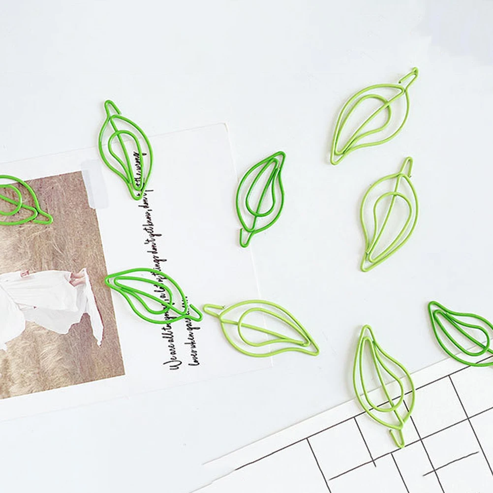 

Creative Paper Clip Paperclips Leaf Fun Office Supplies Paoer Maple Cute Folders