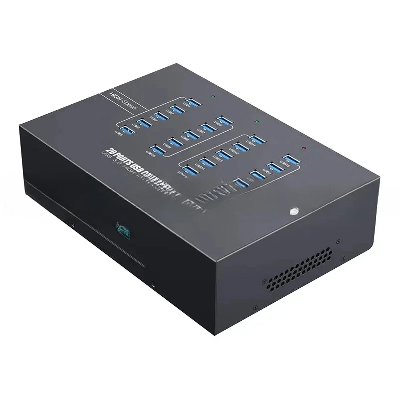 For Sipolar A223 200 W Powered Industrial 3.0 20-port USB Hub