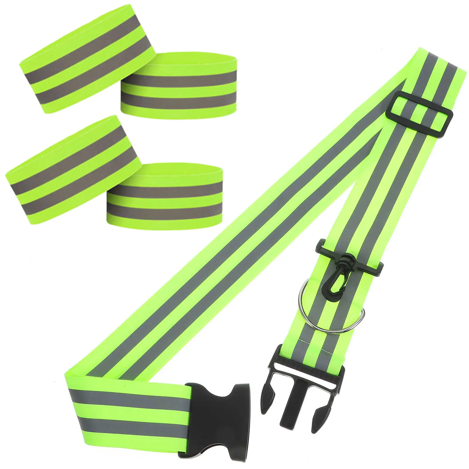 

1 Set Reflective Elastic B Safety Shoulder Belt High Visibility Armb s Night Arm Walking Straps Running Gear