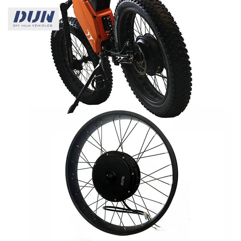 

20x4.0” 24x4.0” 26x4.0" Bike Rim BLDC High Power 150mm Dropout Qs205 3000w Spoke Motor set for Electric Scooter