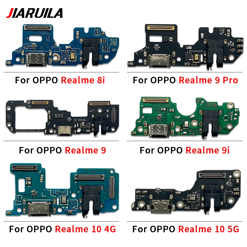 

NEW USB fast Charging Port Dock Charger Plug Connector Board Flex Cable For Oppo Realme 3 5 5I 6 7 8 8i 9 Pro 9i 10 Pro 4G 5G