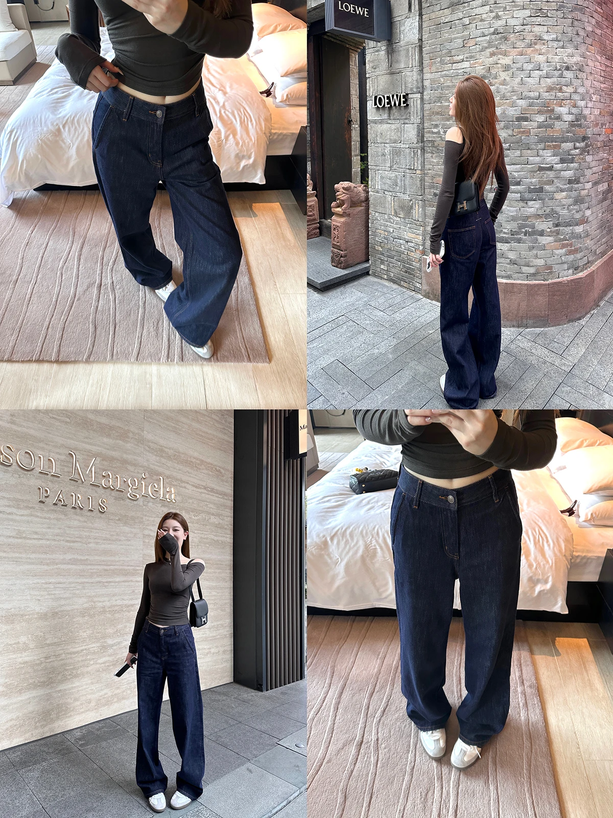 

Оригинальные джинсовые свободные прямые джинсы, женские осенние повседневные длинные брюки с высокой талией, винтажные повседневные модные джинсы