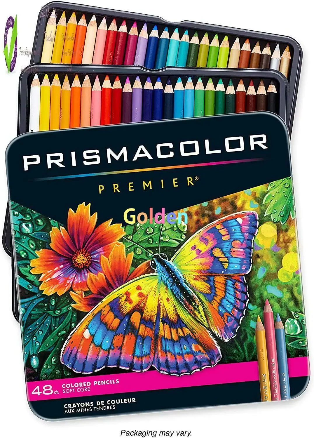 Prisma 3598T 48 Piece Prismacolor Colored Art Pencil Set,Multicolor 48 premium colored pencil Lightfast,richly saturated pigment