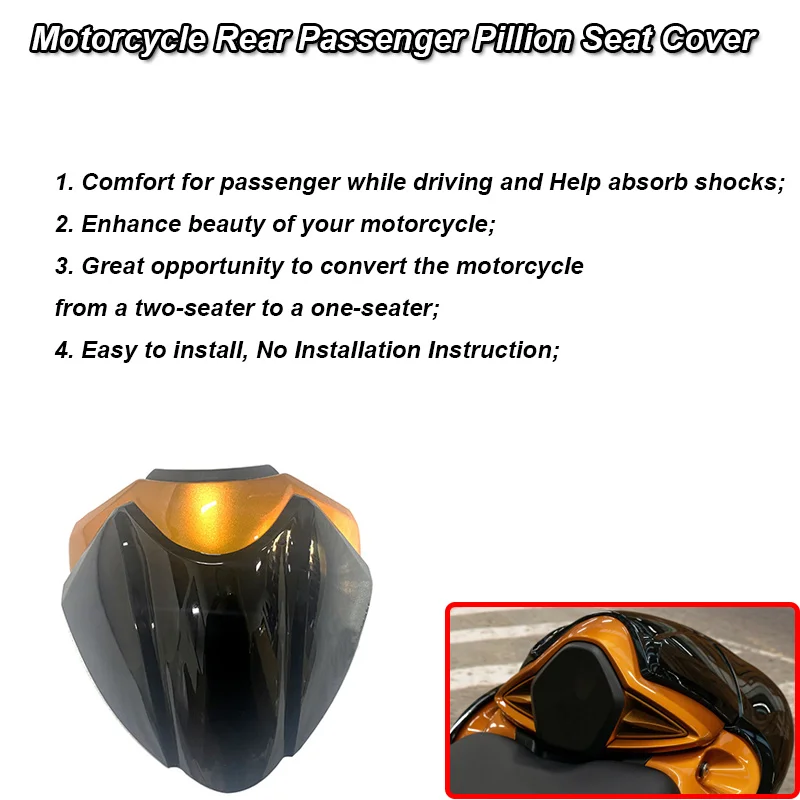 For SUZUKI Hayabusa GSX1300R GSX 1300 R GSX-R GSXR 1300 2021 2022 2023 Motorcycle Passenger Pillion Rear Seat Cover Fairing Cowl