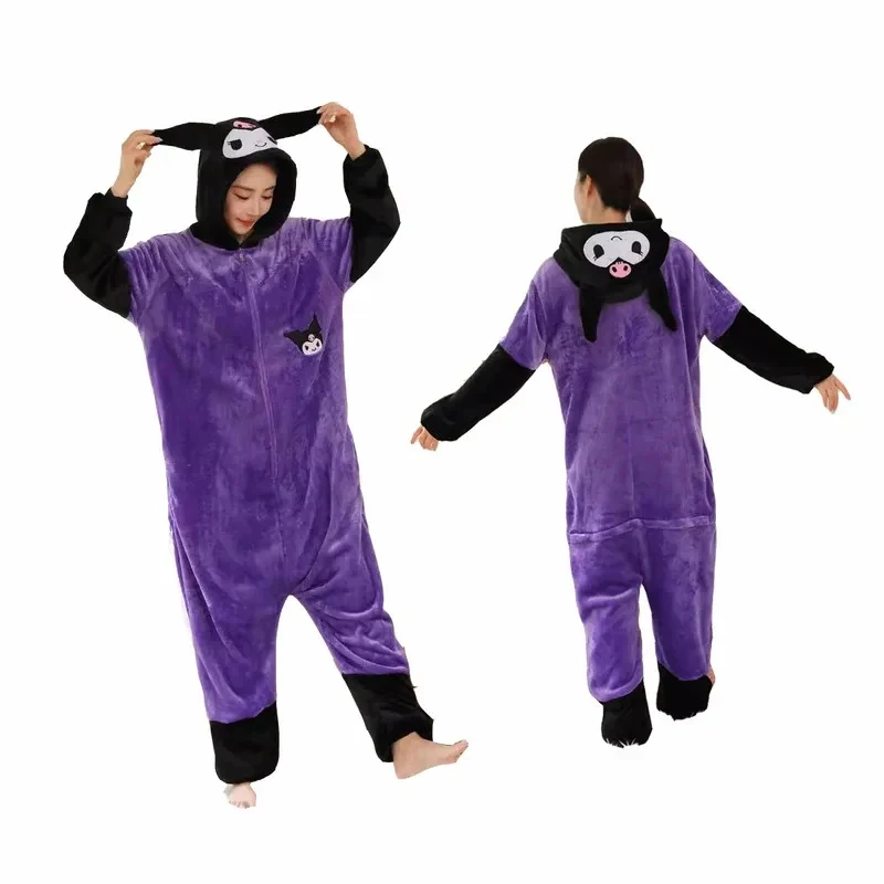 

♥AA Women Onesie Kuromi Cosplay Costume for Adults Pajamas Full Body Clothes One-Piece Pijamas Halloween Kigurumi Homew New 2026
