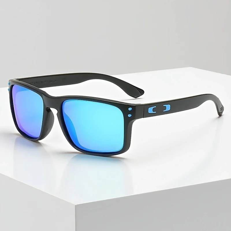 Gradient colored lenses, square, fashionable, UV resistant sunglasses, retro, windproof, sand proof, outdoor sports driving, fis image 5