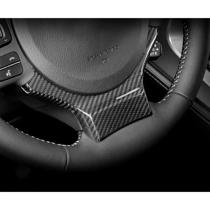 For Lexus Steering Wheel Decoration Cover Steering Wheel Stickers Carbon Fiber Color Fit Lexus NX IS CT Interior Accessories