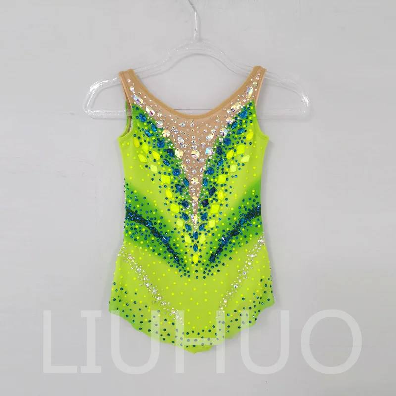 

LIUHUO Rhythmic Gymnastics Leotard Competitive Cheerleading Performance For Children