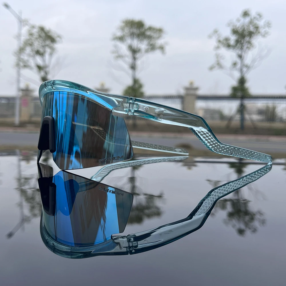 العلامة التجارية مصمم المتضخم الدراجات النظارات الشمسية للرجال مرآة الدراجة نظارات الرجال الذكور الدراجات نظارات Oculos UV400