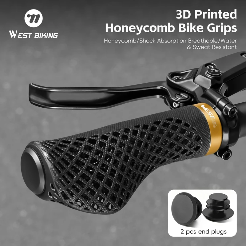west-biking-manopole-per-bicicletta-stampate-in-3d-antiscivolo-e-antiurto-ergonomiche-per-mtb-e-mountain-bike-accessori-per-ciclismo