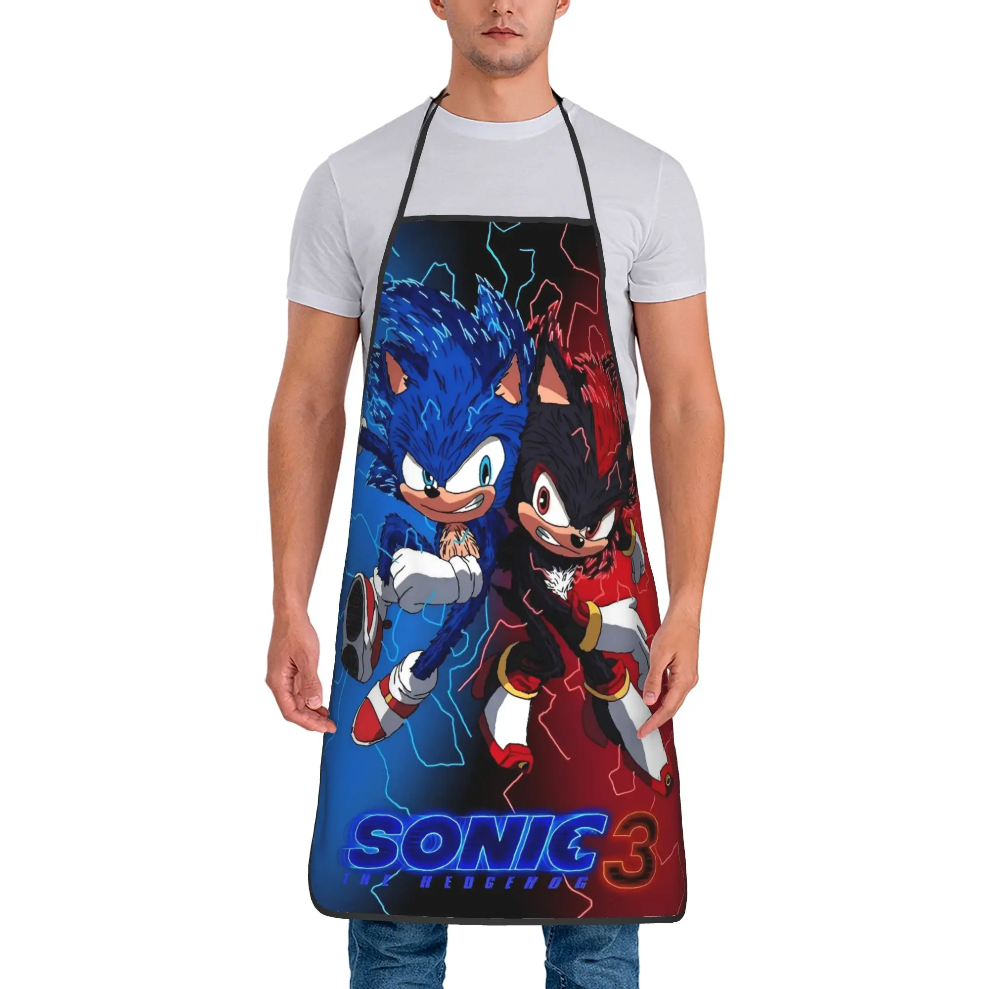 

Japan Classic Game Hedgehog Print S-snOic (10) Apron Manicure Home Kitchen Accessories Household Cute Aprons without Pocket