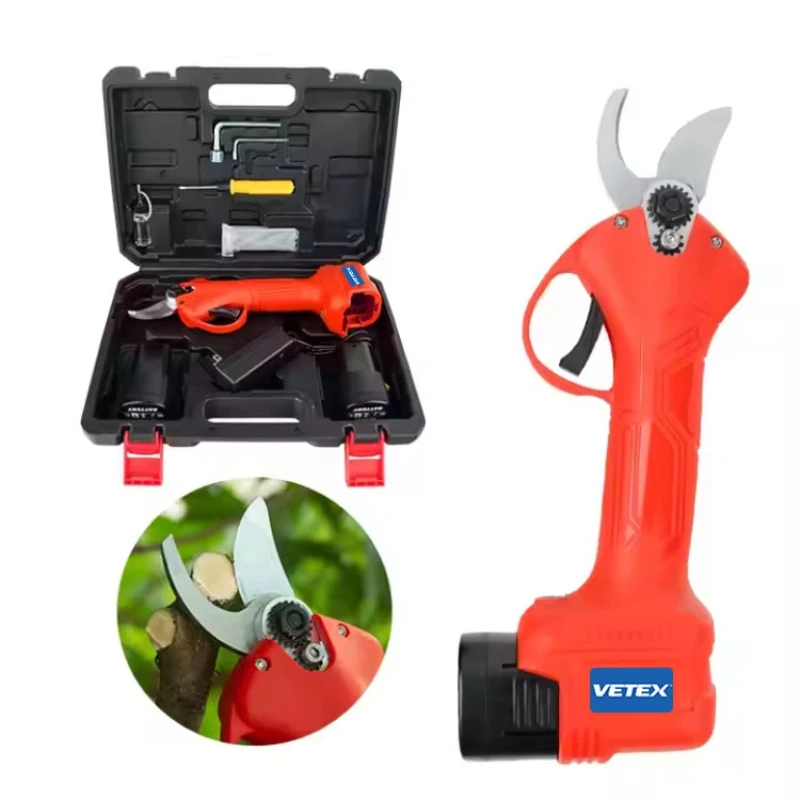 Vetex PS-D-1625 Brushless Electric Pruning Shears Cordless Fruit Tree Branches Scissors Power Tool