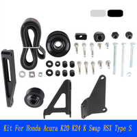 car accessories K Series AC PS Eliminator Delete Pulley Kit For Honda Acura K20 K24 K Swap RSX Type S
