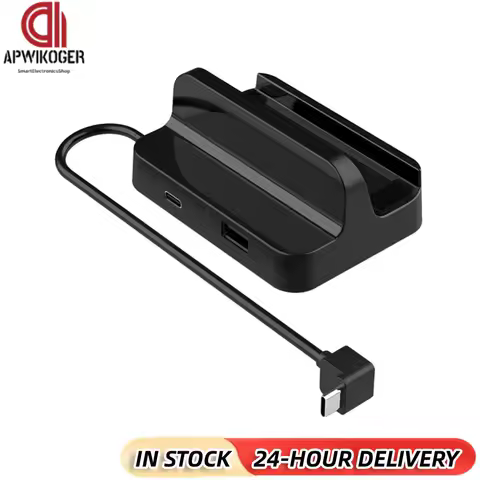 Plastic Hub Holder Docking USB2.0 Type-C Charger Console Docking Station Replacement Games Accessories for Steam Deck