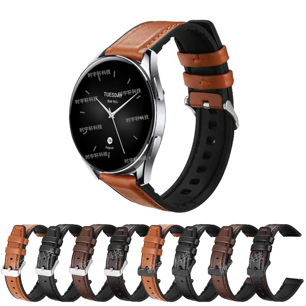 

Silicone Leather Strap 22mm For Xiaomi Watch S2 42mm 46mm Sport Replacement Band For Xiaomi Watch Color 2/S1 Pro/Actie Bracelet