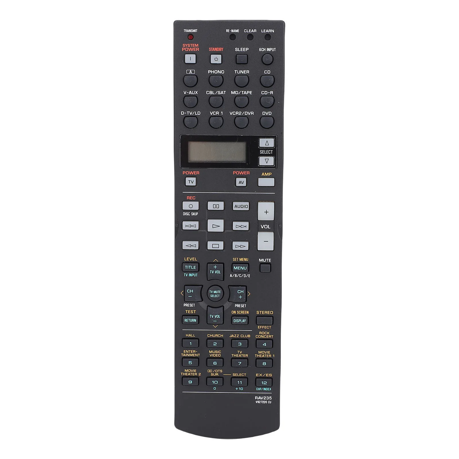 

Remote Control for Yamaha RAV235 V927220 EU Home Theater AV Receiver ABS Comfortable Grip Remote Control Replacement Controller