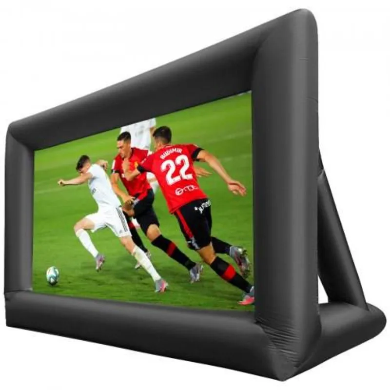 

Custom Size Movie Family Theater Screen Outdoor Oxford Cloth Air-Sealed Inflatable Cinema Screen for Night Backyard Pool Fun
