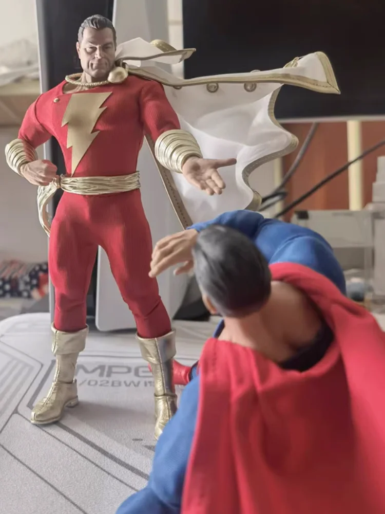 Original Dc Kingdom Come Superman Shazam Special Edi 1/12 Cloth Clothes Articular Mobility Action Figure Collection Gift