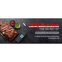 Y15A Smart Digital Wireless Bluetooth Thermometer For Kitchen Food Steak BBQ Meat With Rechargeable 800FT Range Waterproof Probe