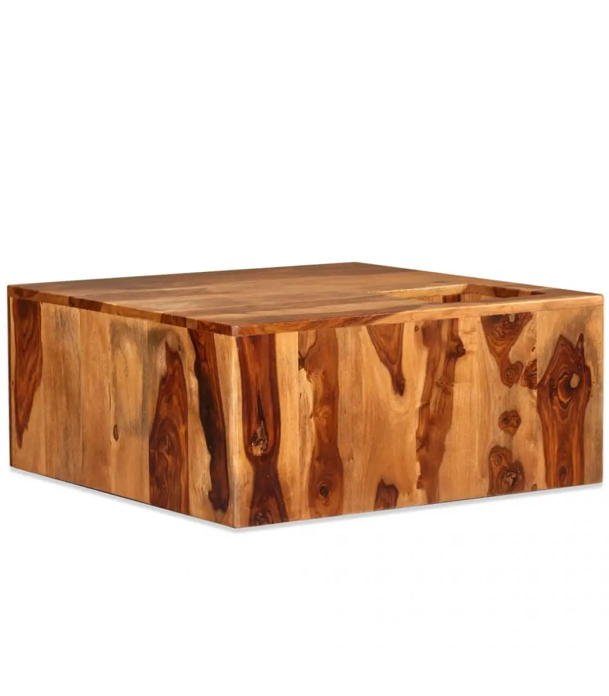 Sheesham solid wood coffee table 70x70x30 cm