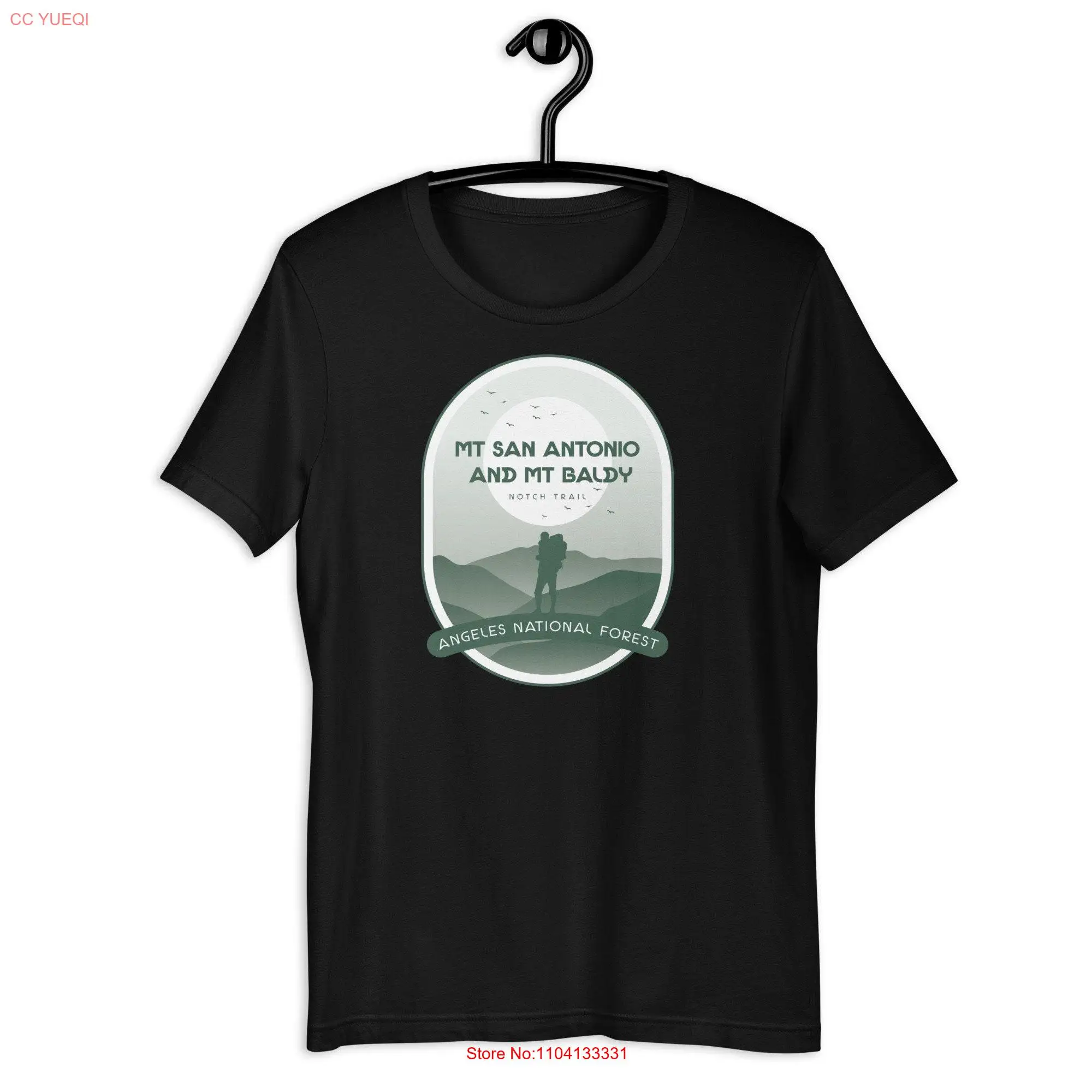 Mount San Antonio and Baldy Notch Trail t shirt Angeles National Forest long or short sleeves