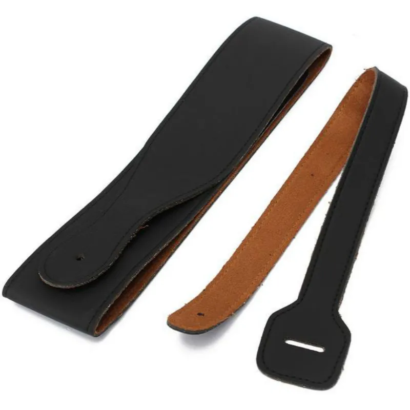 Adjustable Guitar Strap Belt Leather Guitar Strap with 3 Plectrums Guitar Pick Holders Electric Acoustic Bass Guitar Accessories