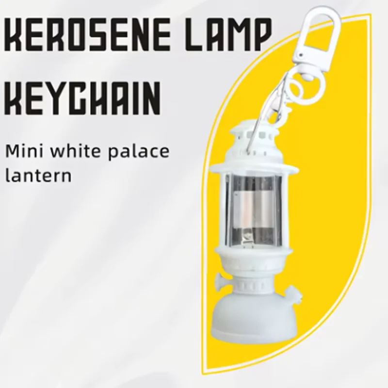 Mini Electronic Candle Lamp Keychain, Vintage Lighting