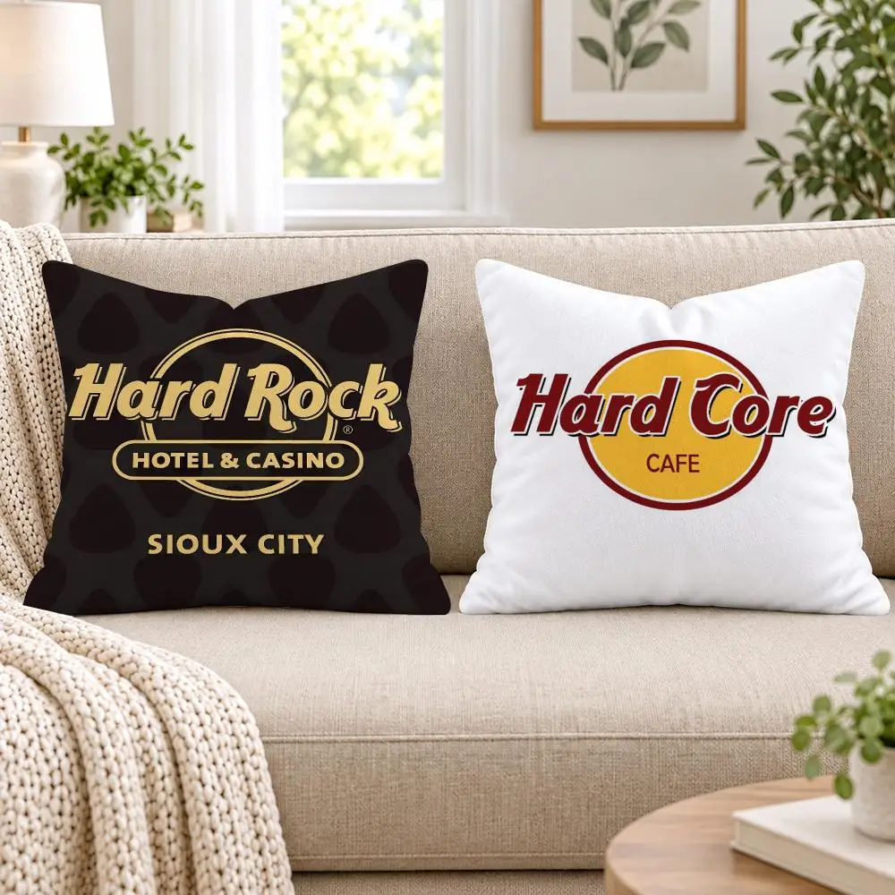 Luxury H-HardcoreS Cafe Cushion Cover Short Plush Double-Sided Printing Sofa Bedroom Pillow Case Aesthetic Home Decor