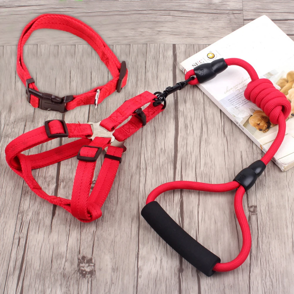 

3 Pcs Pet Leash Set Strong Structure Heavy Pulling Capacity Perfect Length Control Small Medium Dogs for Dogs