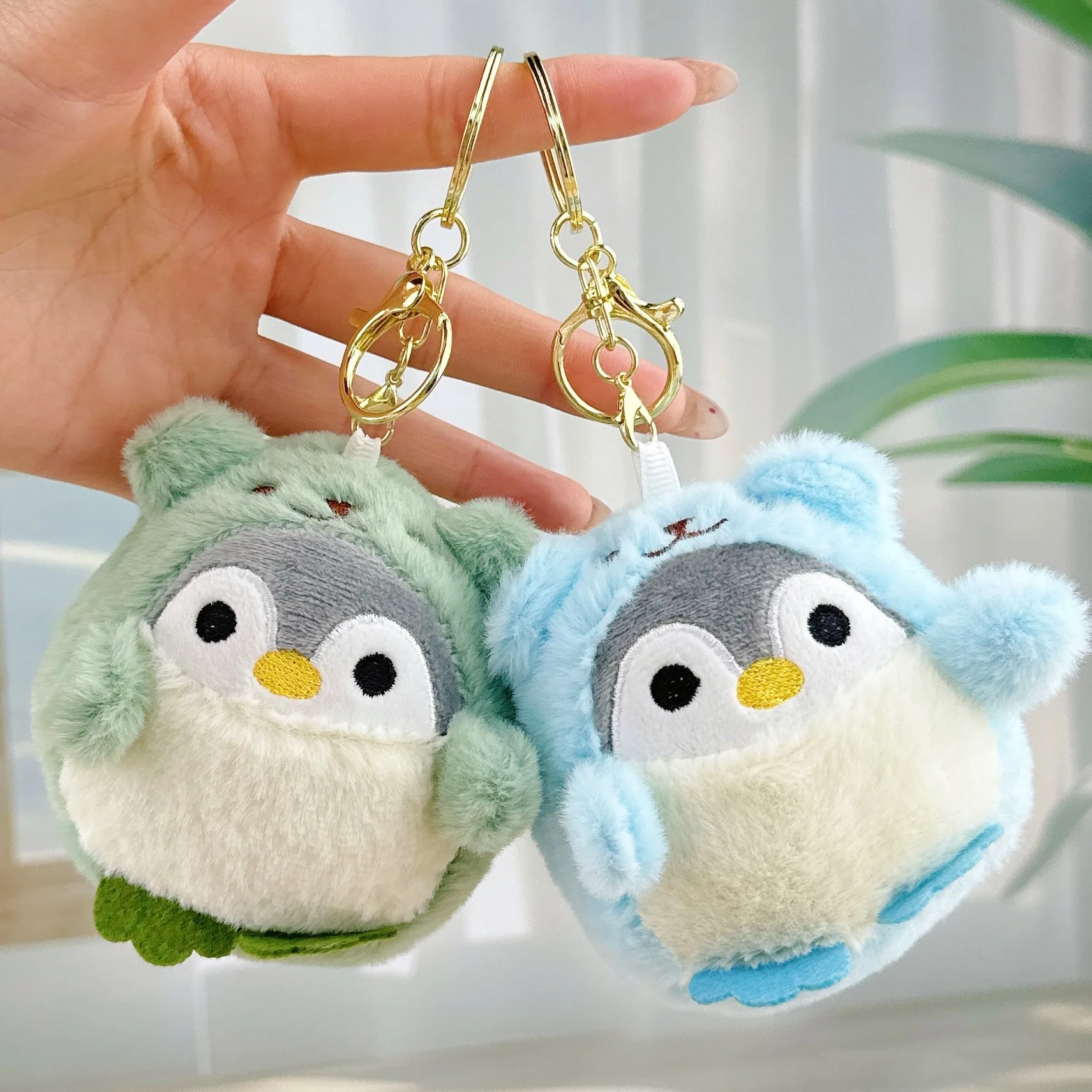 Cartoon Cute Dress-up Penguin Figurine, Douyin Style Dress-up Little Penguin Plush Toy Pendant view 3