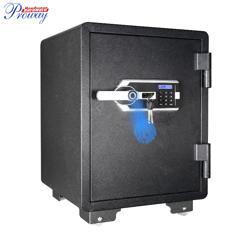 High Quality Heavy Du ty Luxury Home LCD Display Electronic Security Digital Fireproof Caja Fuerte Fingerprint Safe Box