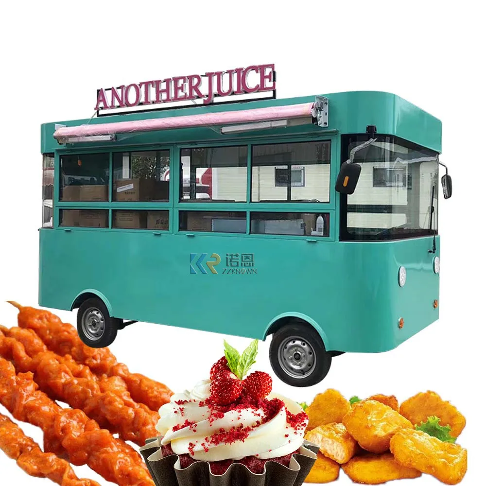 2023 Full Equipped Food Truck with DOT CE  Electric Fast Mobile Food Cart Mobile Kitchen Restaurant Ice Cream Vending Van