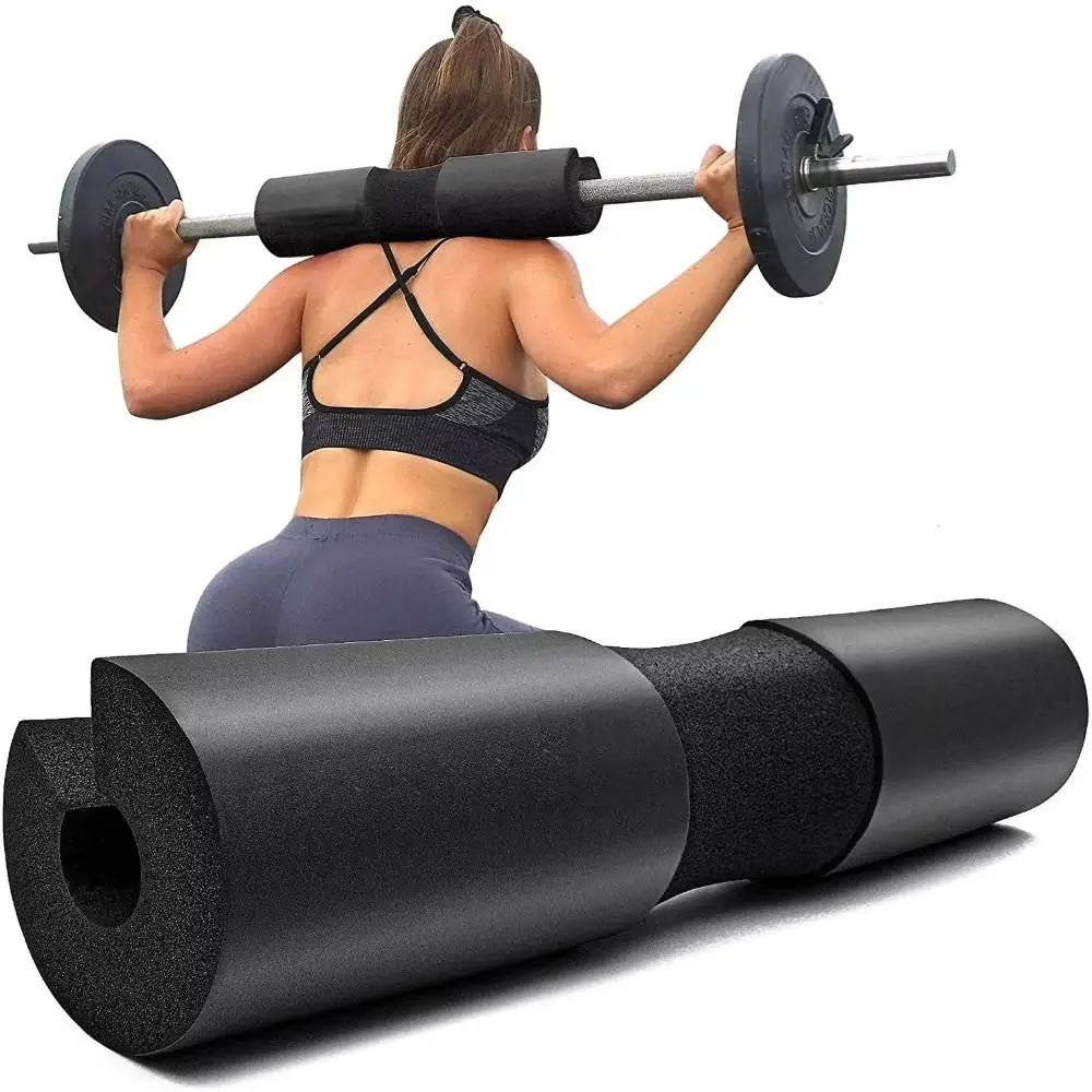 Shoulders Support Arc Design Foam Barbell Pad Foam Comfortable Barbell Pad Wear-resistant Light Weight Bar Pad Hip Thrusts