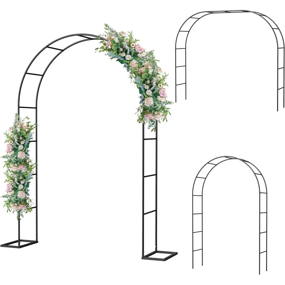 

Металлическая садовая арка-шпалера, свадебная арка-стойка со стальными элементами, 5,3'Ш * 7,6'В или 7,9'Ш * 6,3'В, или садовая арка-шпалера для растений