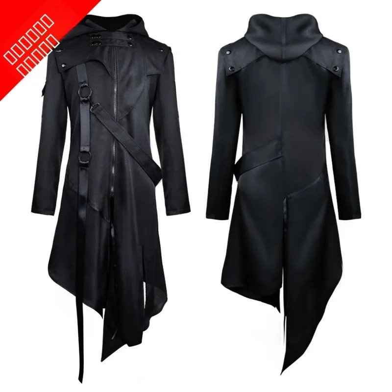 

Средневековый мужской костюм на Хэллоуин, Джанет, осень-зима, моя, верхняя одежда исторического периода, традиционная китайская этническая одежда...