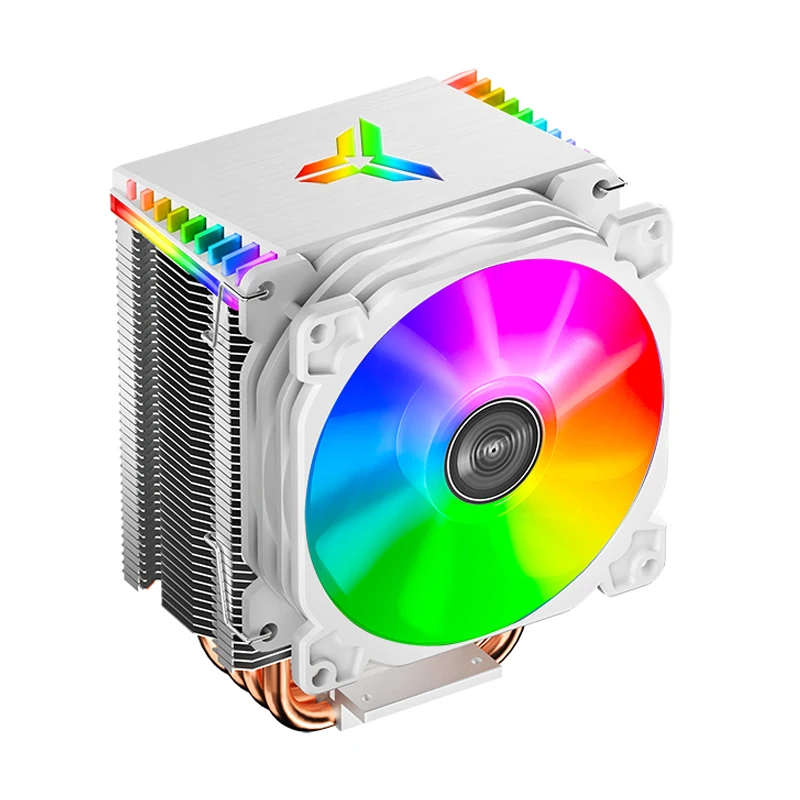 JONSBO-Mini CPU Cooler, Radiador branco da torre de resfriamento do ar, ventilador RGB, H126mm, CR-1400 ARGB, 92mm