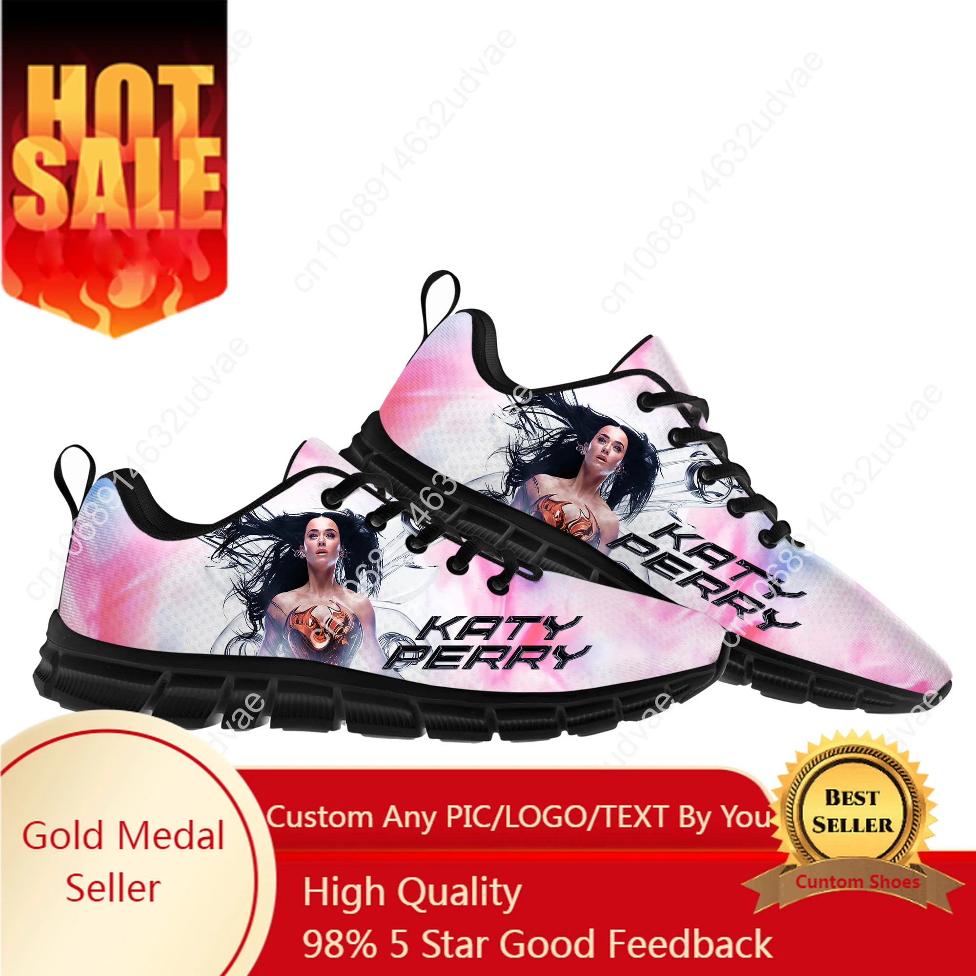 

Katy Perry Mens Womens Teenager Kids Children Customized Sneakers DIY Casual Tailor-Made Shoe High Quality Couple Sports Shoes