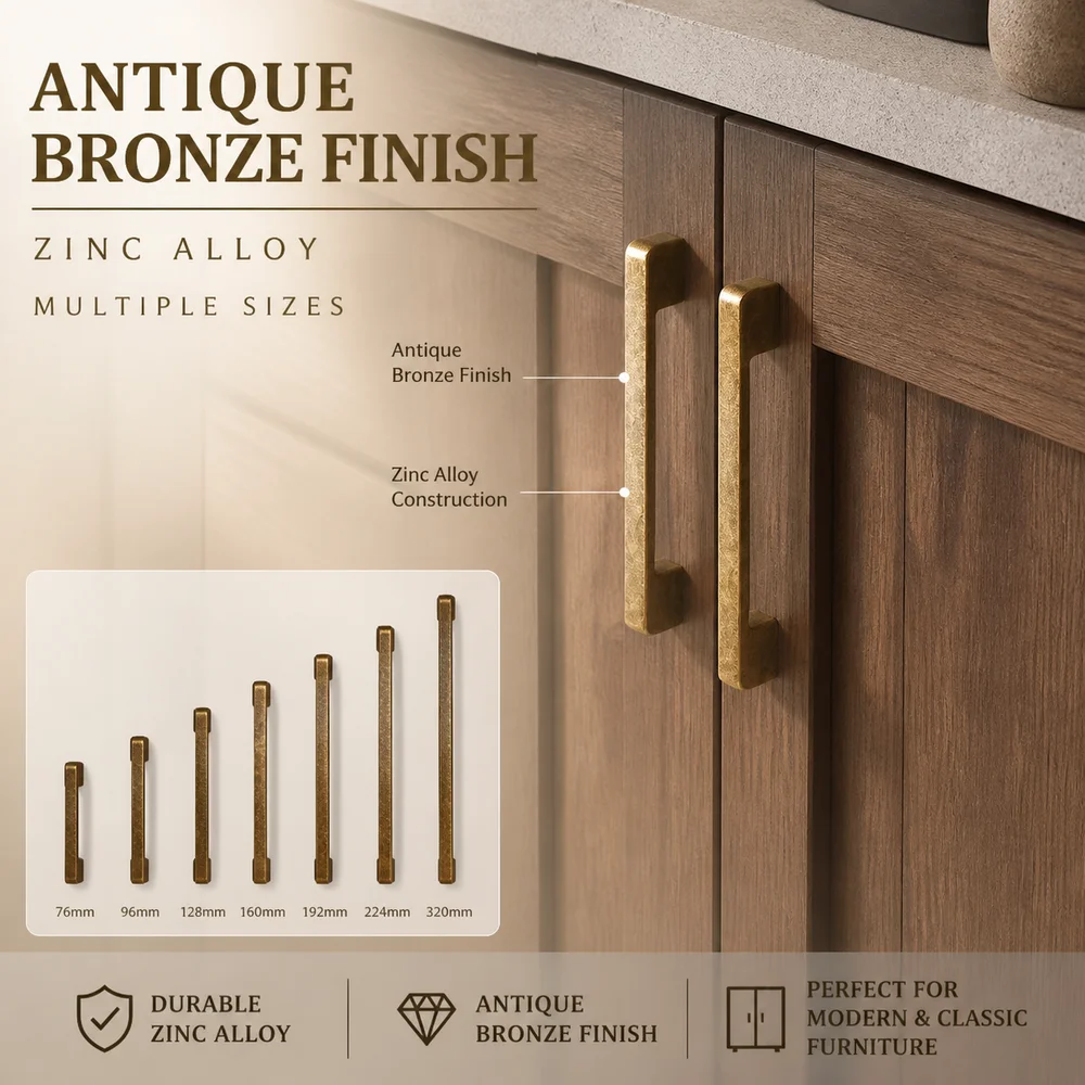 Antique Bronze Cabinet Handles Antique Finish Corrosion Resistant Cabinet Pulls Victorian Style DIY Friendly Cabinet Knobs