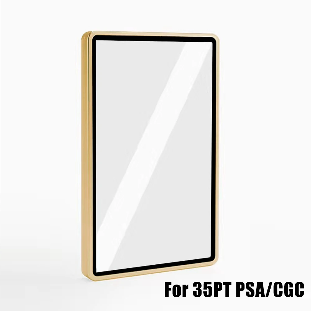35-130PT Mehrfarbige Aluminiumlegierung Schutzhülle für PSA CGC BGS Graded Card Slabs, gehärtetes Glas Sammelkartenhalter