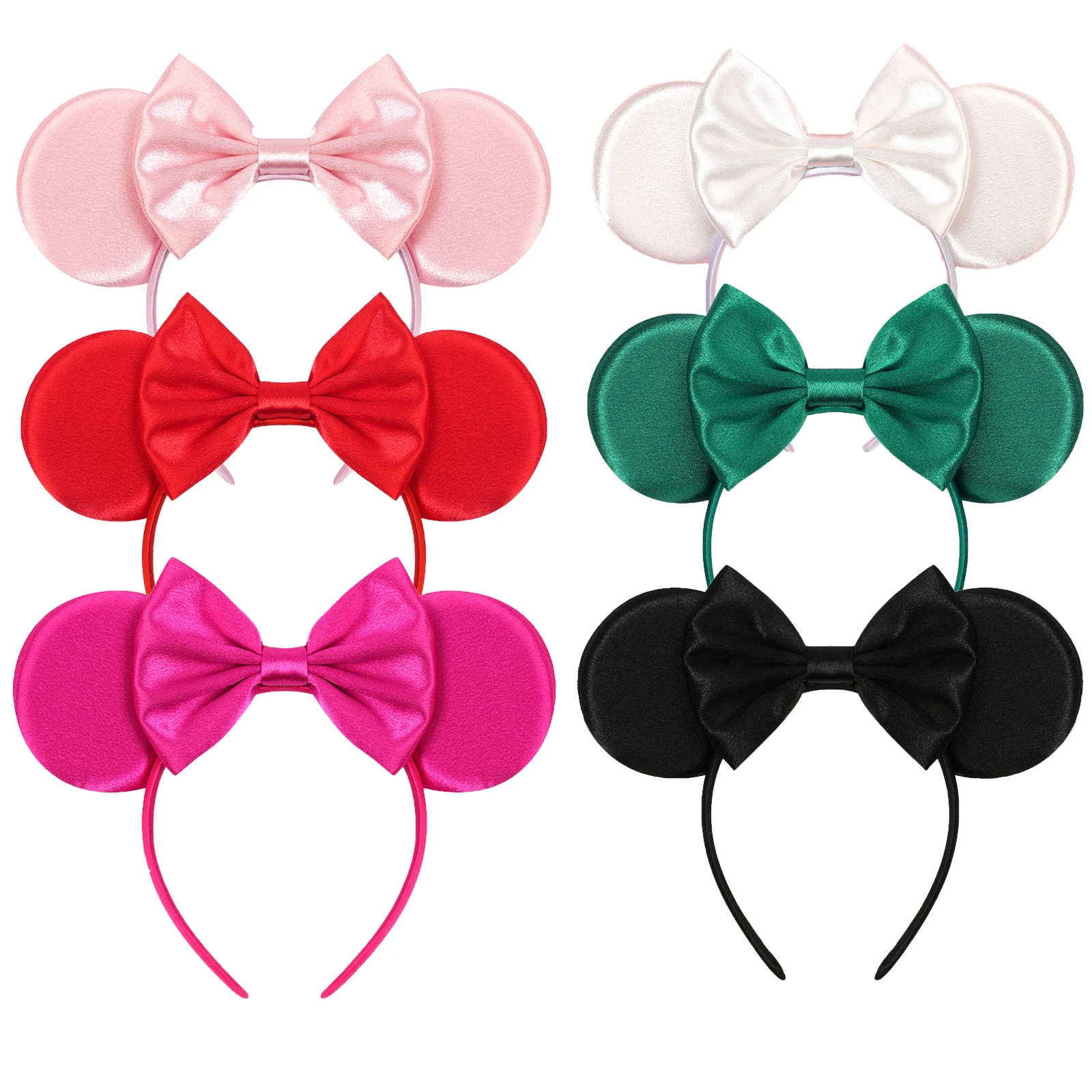 1 Stück Mausohren-Haarband, einfaches, einfarbiges Damen-Stirnband, geeignet für den täglichen Gebrauch, Partys, Themenparks, als Geschenk, Haaraccessoire.