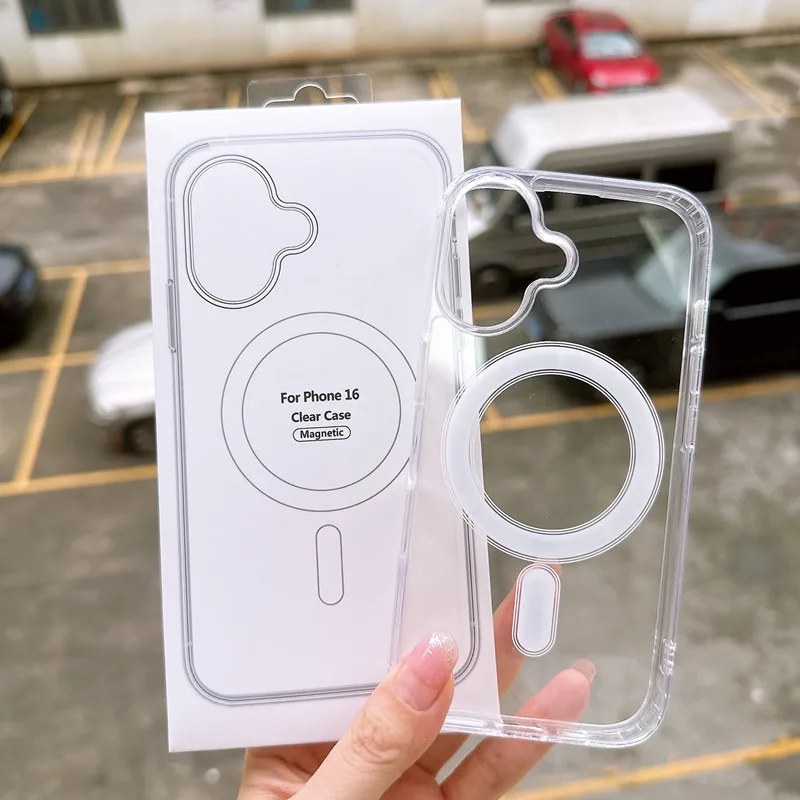 Mode Transparent Magnetische Für Magsafe Drahtlose Lade Fällen Für iPhone 17 16 15 14 Plus 13 12 11 Pro Max stoßfest Abdeckung