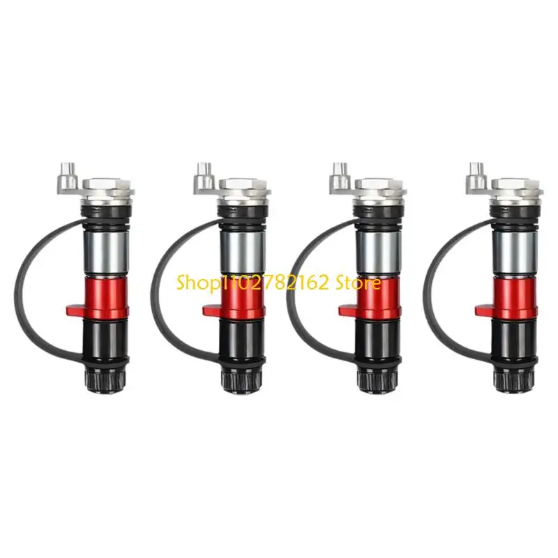 

547B Pack Of 4 Automatic Tire Deflation Valves For Adventure Vehicles Adjusts Pressure In Sand Mud And Complex Terrain