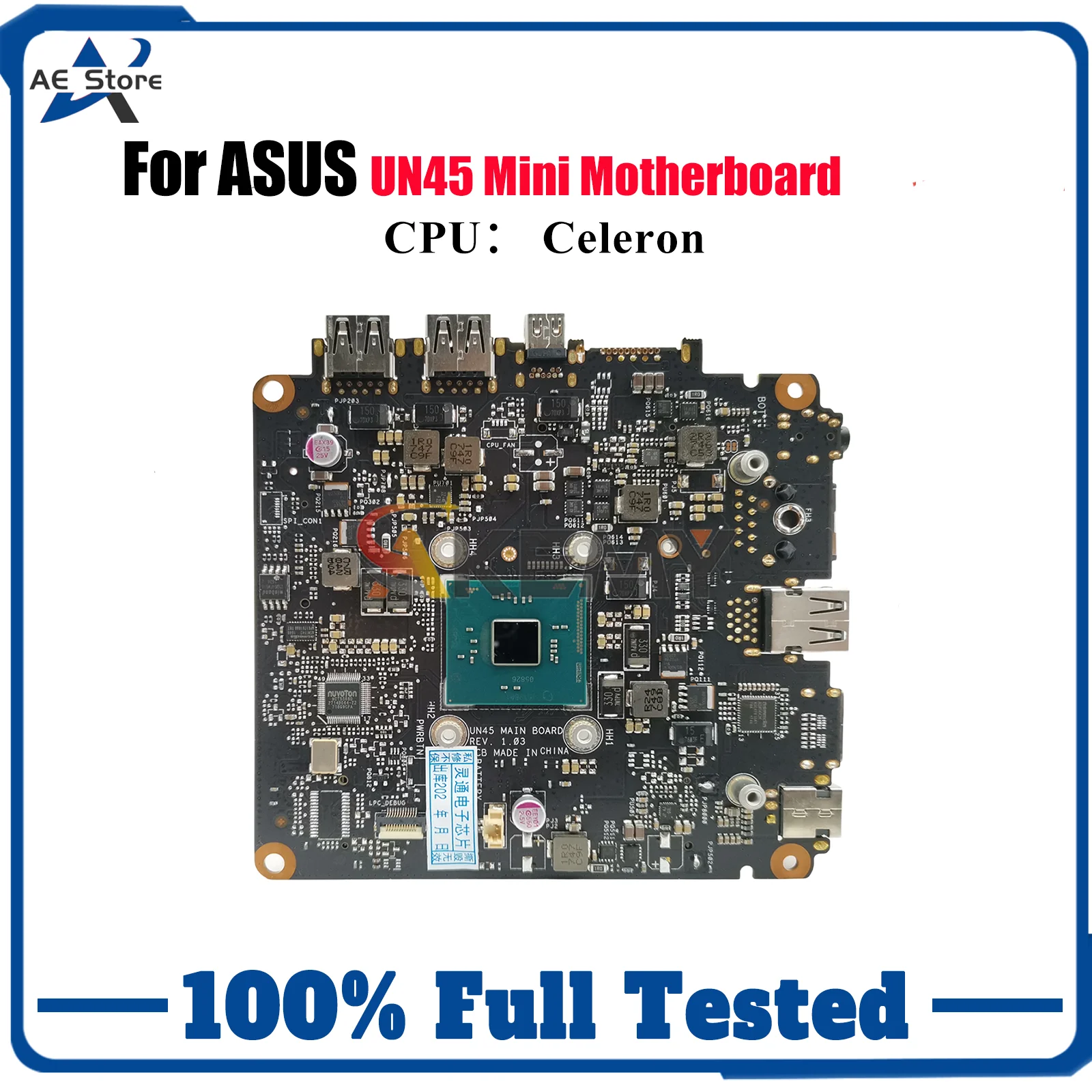 

UN45 Laptop Motherboard For ASUS VivoMini UN45 Notebook Mainboard With Celeron CPU 100% tests OK fast shipping High quality
