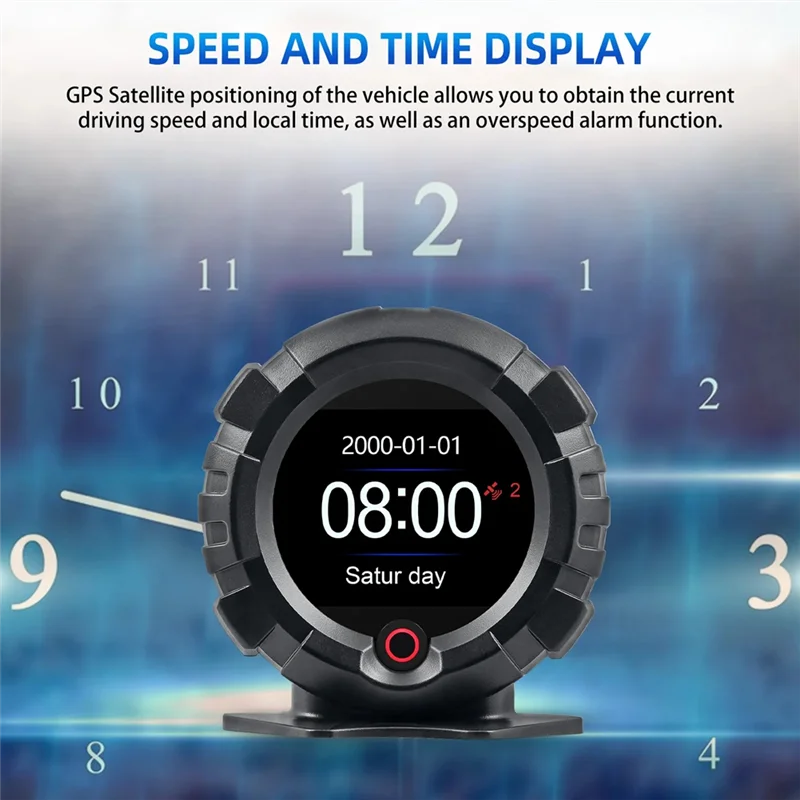 

NEW-Digital Speedometer And Slope Meter X95 For Off-Road Vehicles, Features GPS And HUD Inclinometer