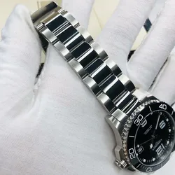 For Longines Concas Series L3.781.4 L3.782.4 Stainless steel watch strap Folding buckle watch band 316L bracelet 21mm with logo