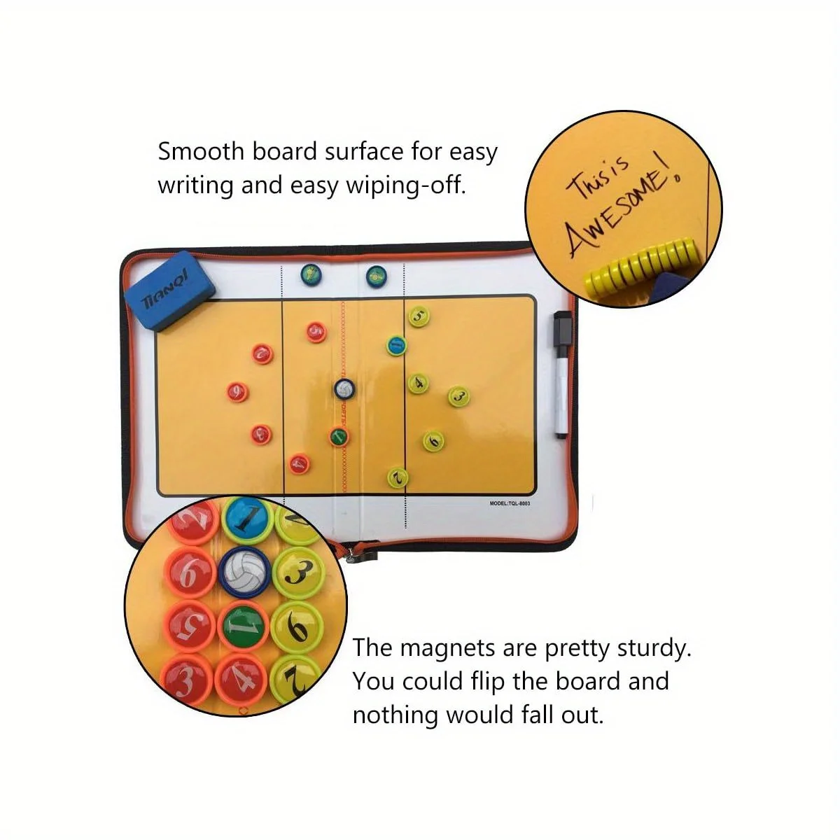 حافظة تدريب استراتيجية تكتيكات الكرة الطائرة المغناطيسية، لوحة توجيه المنافسة المهنية للتدريب الرياضي في الهواء الطلق #5