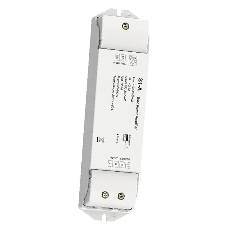 Triac Power Amplifier 110V-220VAC S1-A 1 Channel Repeater Console Work Dimmable LED Light Driver Or Triac Dimmer Control Unit