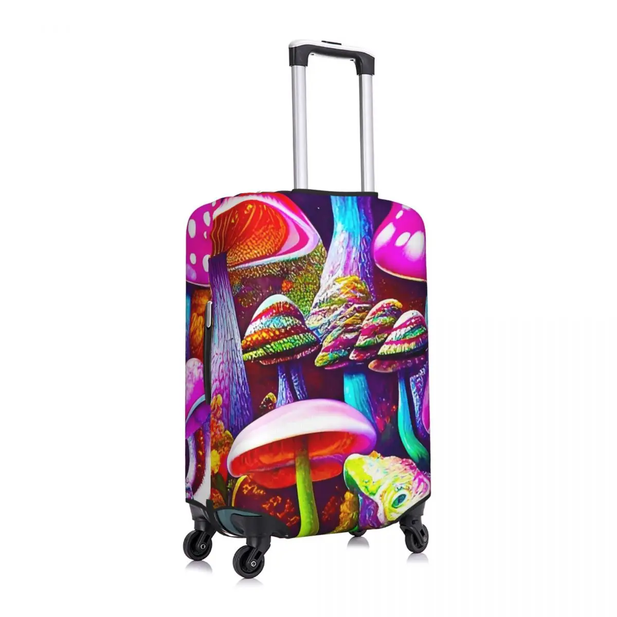 Magic Mushrooms Suitcase Cover Flight Cute Mushroom Elastic Luggage Supplies Cruise Trip Protection