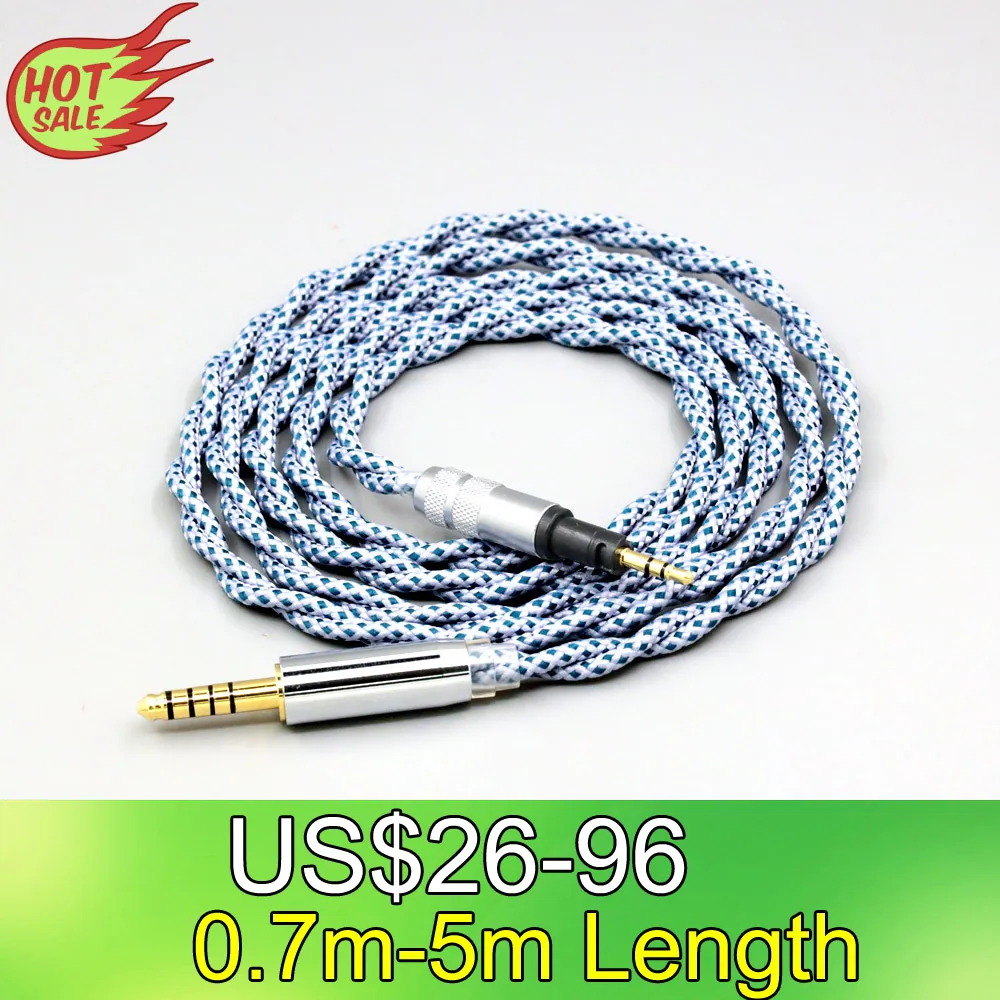 99% Pure Silver Mix Graphene OCC Shielding Earphone Cable For Sennheiser Momentum 1.0 2.0 Headphone LN008671